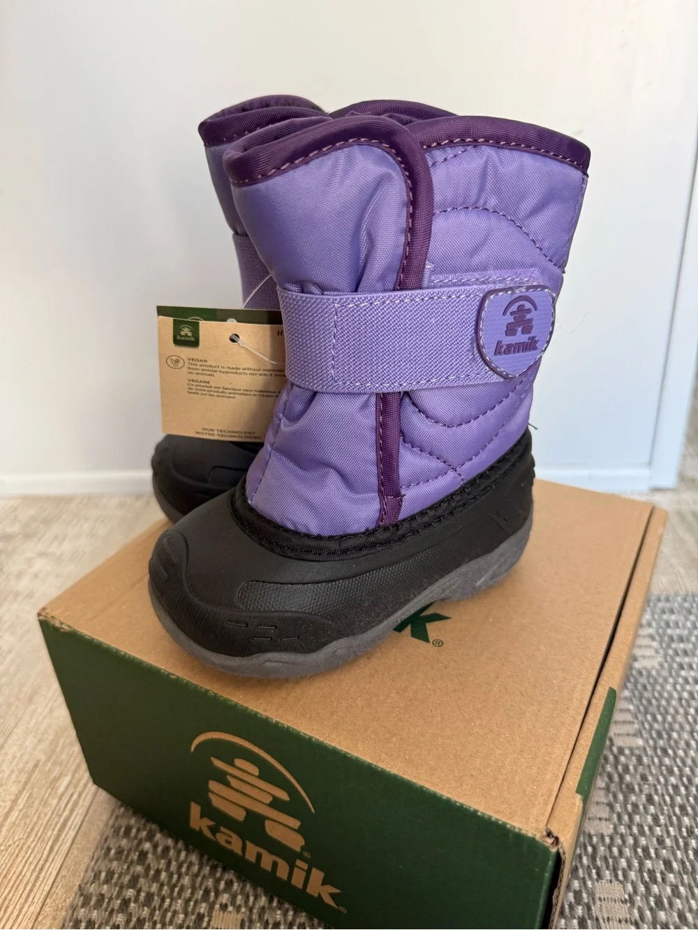 NIB Kamik snowbug fleece lined Snow Boots